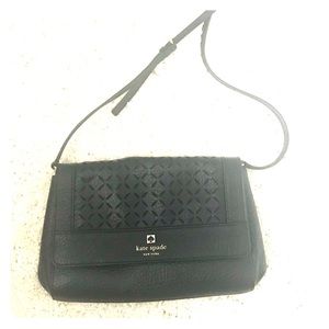 Black Kate Spade Cross body—-like new!